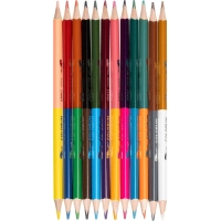 Карандаши цветные Deli EC00520 ColoRun липа 24цв/наб 2сторонние (12шт)