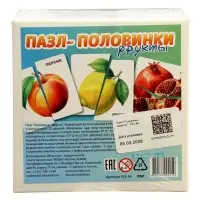 Пазл деревянный YOSHATOYS &laquo;Половинки - фрукты&raquo;