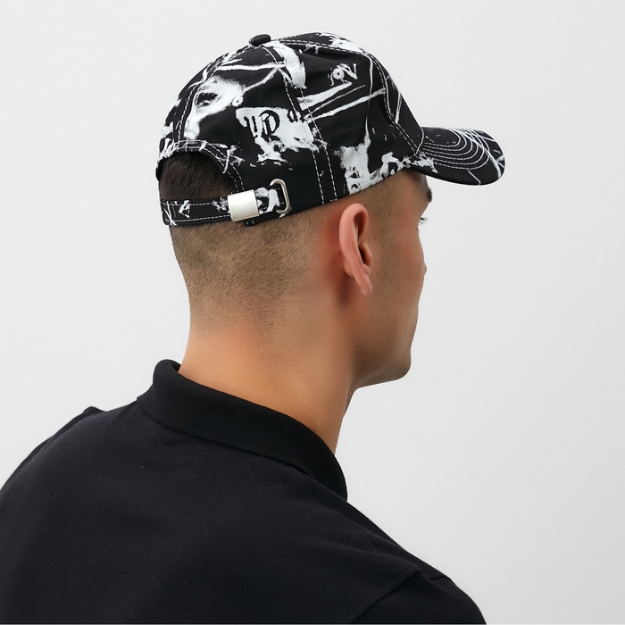 Кепка MINAKU, цвет чёрно-белый, размер 58