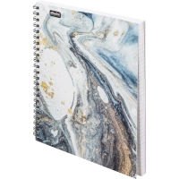 Бизнес-тетрадь А5,96л,кл,греб,ламин.обл. Attache Selection Fluid Серо-Голуб