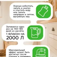Очиститель для септиков и дачных туалетов Рецепты Дедушки Никиты 609, 798 мл