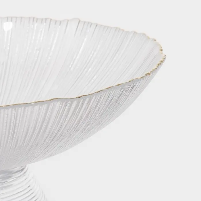 Ваза для фруктов Magistro &laquo;Фейерверк&raquo;, 1.4 л, 25&times;10 см, стекло, прозрачная