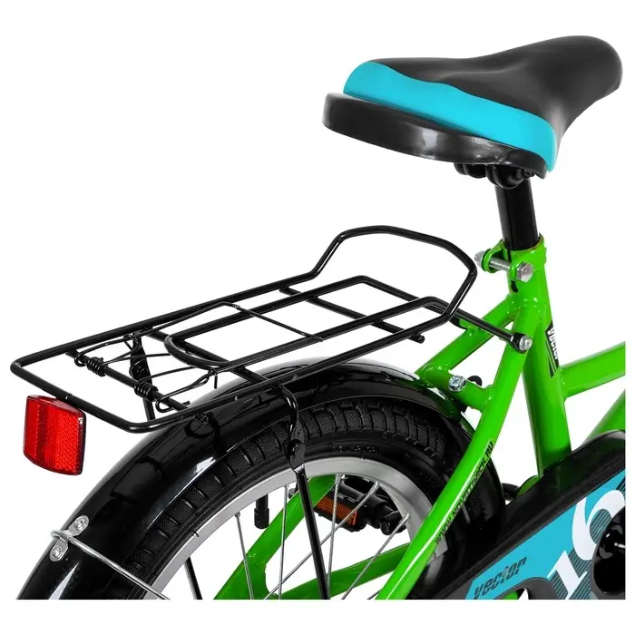 Велосипед детский Novatrack VECTOR, диаметр колёс 16", со съёмными колёсами, лаймовый