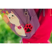 Светоотражающий элемент &laquo;Лапка&raquo;, 5,5 &times; 4,8 см, цвет оранжевый