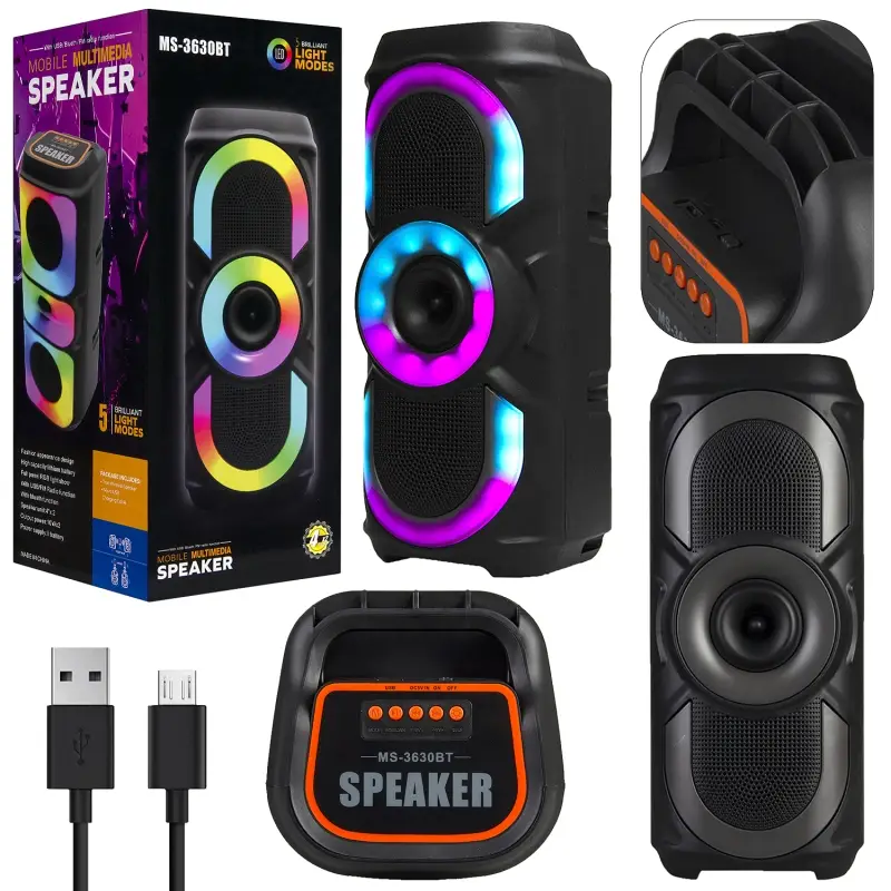 Портативная беспроводная колонка MS-3630BT (12шт/кор)
