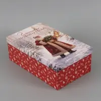 Коробка новогодняя подарочная &laquo;Дед Мороз&raquo;, 32.5&times;20&times;12.5 см