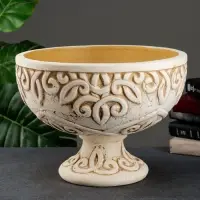 Вазон для цветов &laquo;Аравийский&raquo; 11 л, 39&times;28&times;39 см, шамот, бежевый