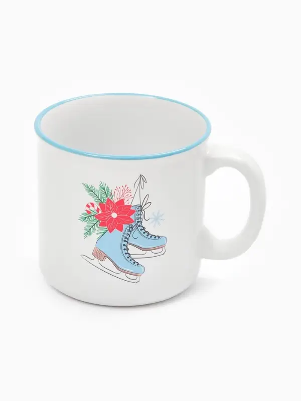 Кружка чайная новогодняя &laquo;Зимние коньки&raquo;, 530 мл