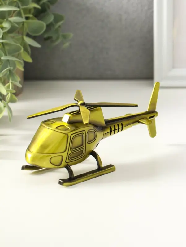 Сувенир металл "Вертолёт" 15,3х9,5х5,8 см