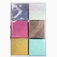 Набор коробочек подарочных 6 шт. под серьги/кольцо &laquo;Голография&raquo;, 5&times;5, цвет МИКС (7077020)