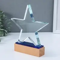 Наградная фигура стела &laquo;Звезда&raquo;, подставка 14&times;4 см, звезда 20.5&times;18.5 см, 3.5&times;20.5&times;22.5 см