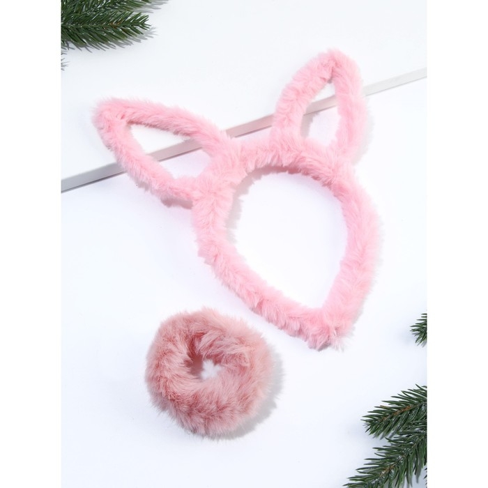 Набор ободок и резинка, 17 х 20 см Набор ободок и резинка, 17 х 20 см