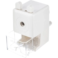 Точилка механическая, 8 мм, фиксация карандаша, белая