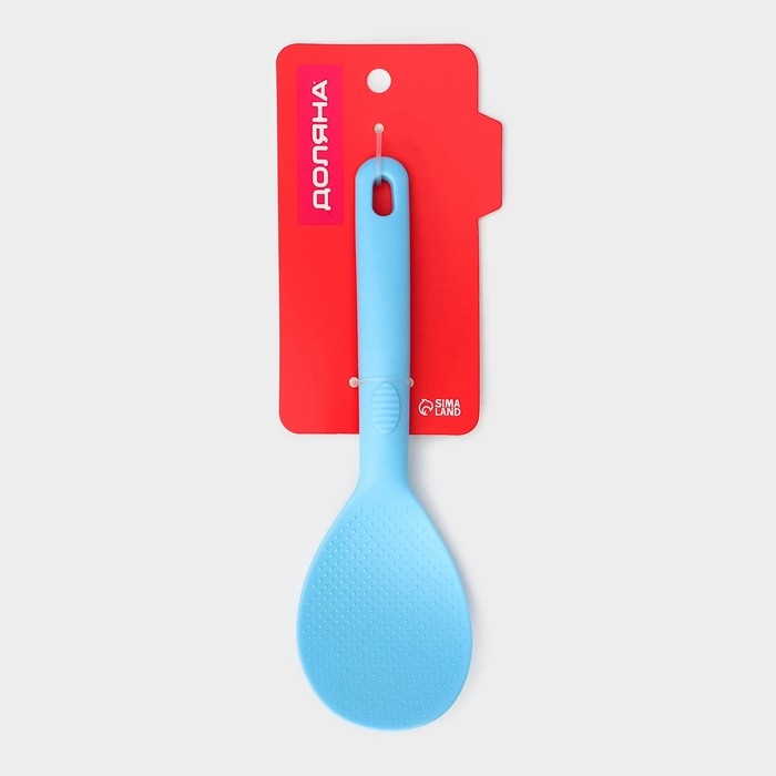 Ложка Доляна «Дуэт», 24×7,5×4 см, цвет голубой Ложка Доляна «Дуэт», 24×7,5×4 см, цвет голубой