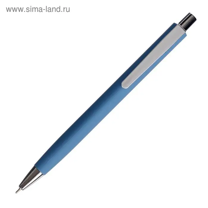 Ручка шариковая автоматическая 0.7 мм, синий стержень, масляный, Vinson корпус МИКС, прорезиненный