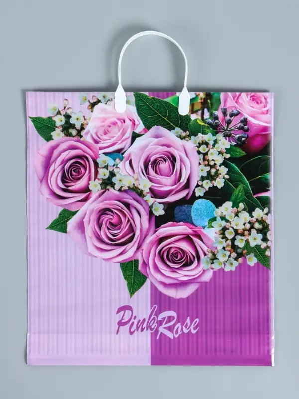 Пакет &laquo;Камилла&raquo;, полиэтиленовый с пластиковой ручкой, 100 мкм 40&times;44 см