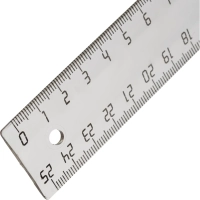 Линейка 25см Attache Economy с держателем прозрачная пластик