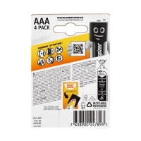 Батарейка алкалиновая Energizer Alkaline Power, AAA, LR03-4BL, 1.5В, блистер, 4 шт.