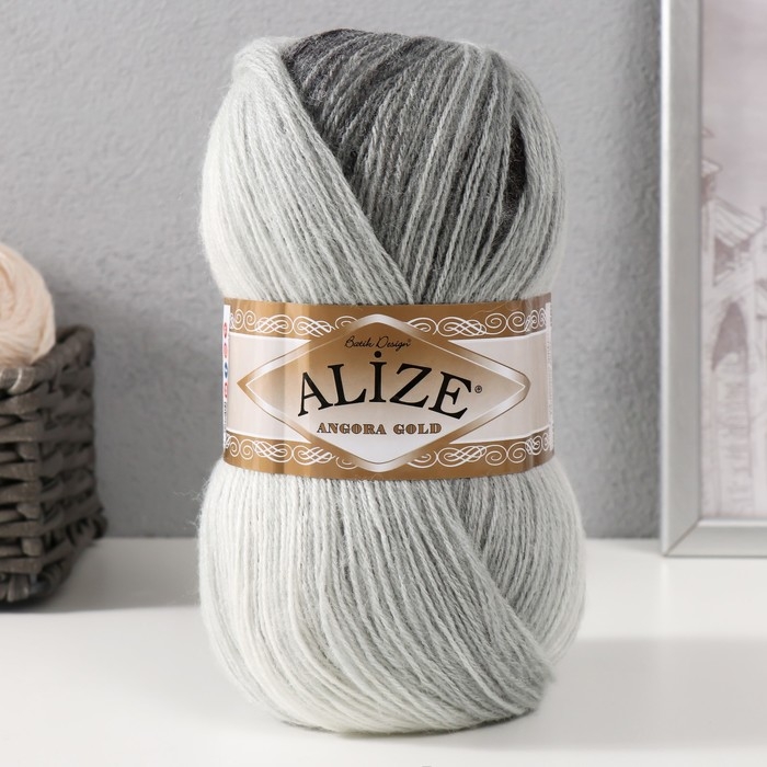 Пряжа Пряжа "Angora Gold Batik" 20% шерсть, 80% акрил 550м/100гр (1900)