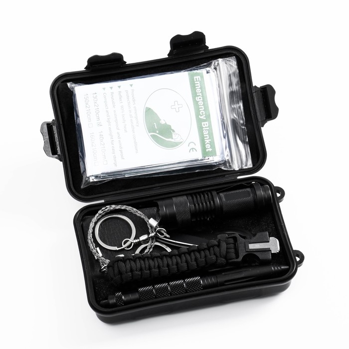 Набор для выживания в кейсе, 8 предметов Набор для выживания в кейсе, 8 предметов