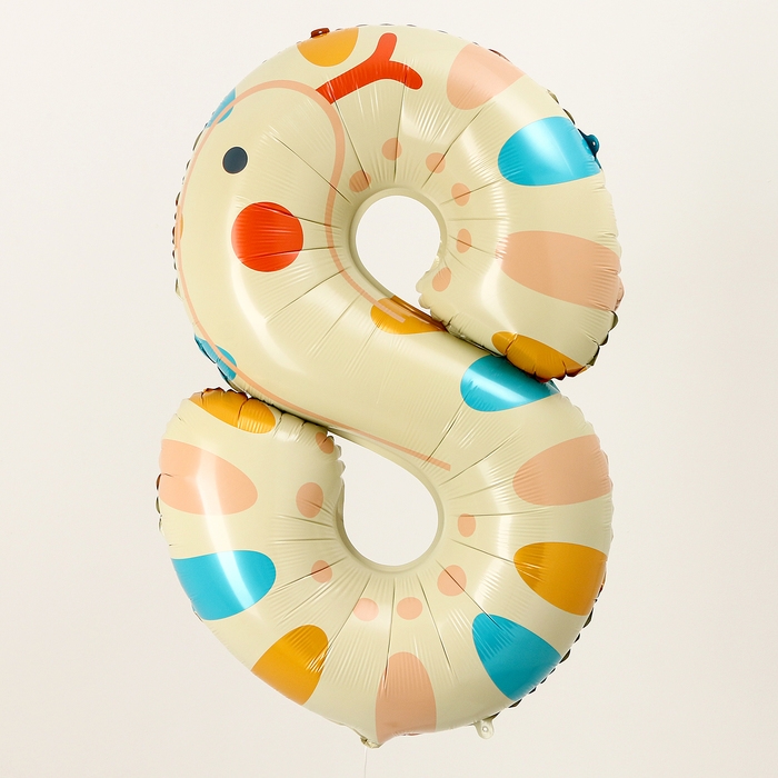 Шар фольгированный 40" &laquo;Цифра 8&raquo;, змея