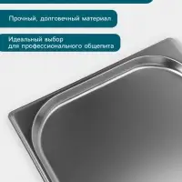 Гастроёмкость GN 1/1 Hanna Kn&ouml;vell, 20 мм, 530&times;325&times;20 мм, толщина 0.8 мм, нержавеющая сталь