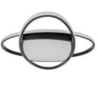 Люстра с ПДУ 1221/1BK LED 90Вт 3000-6000К черный 50х50х9 см BayerLux