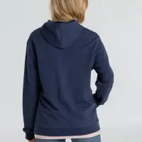 Толстовка с капюшоном унисекс Hoodie, синий меланж, размер XS
