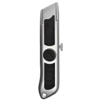Нож универсальный трапециевидный 19 мм, фиксатор, корпус металл, Zinc-alloy, TOP