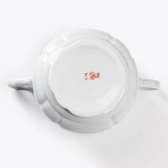 Сахарница Добрушский завод &laquo;Романс&raquo;, 550 мл, фарфор, белая