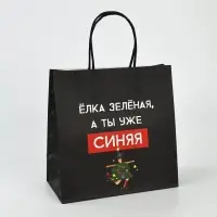 Набор пакетов подарочных новогодних &laquo;Так тебе и надо&raquo;, 6 шт., 22&times;22&times;11 см