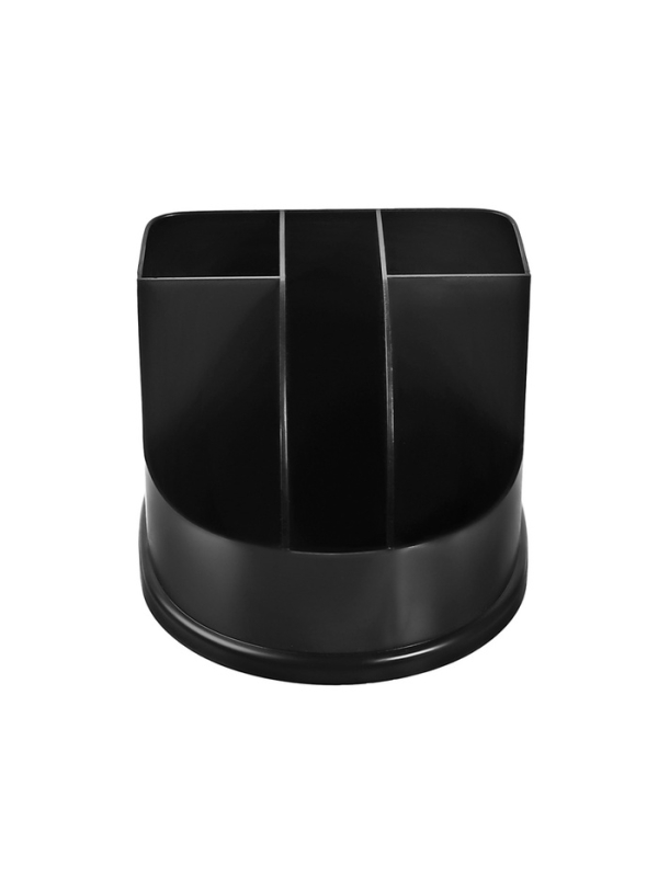 Подставка-органайзер для канцелярии 5 отделений, "Профи", черная