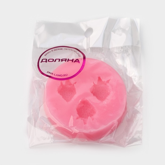 Молд Доляна «Клубника», силикон, 5,5×5,5 см, цвет розовый Молд Доляна «Клубника», силикон, 5,5×5,5 см, цвет розовый