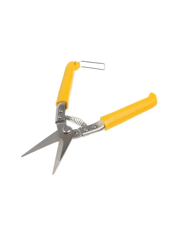 Ножницы по металлу ТУНДРА, авторазжим, пластиковые рукоятки, прямой рез, 200 мм