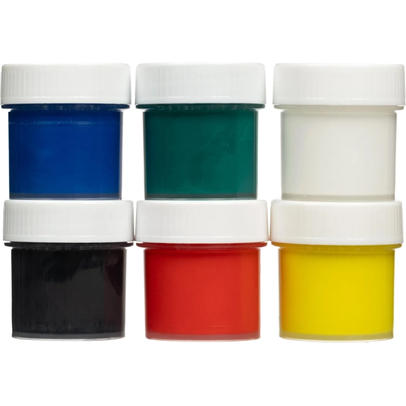 Краски акриловые КЛАССИКА, 6 цв. по 20 мл Акрк-001 набор