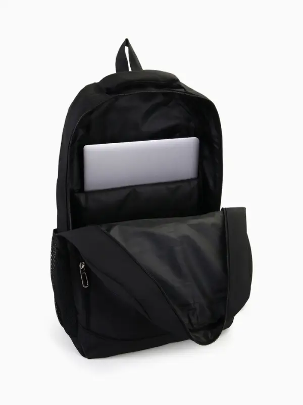 Рюкзак молодёжный, 4 кармана, 35&times;16&times;50 см, чёрный