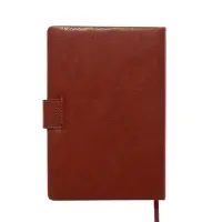 Ежедневник недатированный формат А5, с хлястиком, 112л, линия, пвх, Коричневый Ежедневник недатированный формат А5, с хлястиком, 112л, линия, пвх, Коричневый