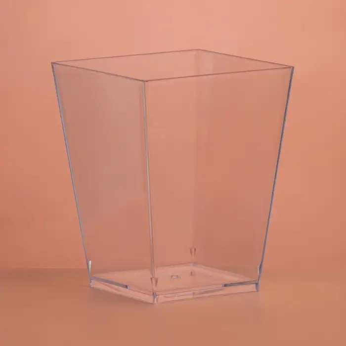 Форма пластиковая одноразовая для фуршета «Квадрат», 150 мл, прозрачная Форма пластиковая одноразовая для фуршета «Квадрат», 150 мл, прозрачная