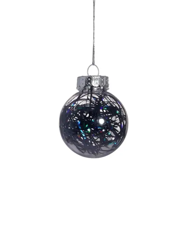 Ёлочные игрушки &laquo;Зимняя музыка&raquo;, шары новогодние, набор d=6 см, 12 шт., узор, синий