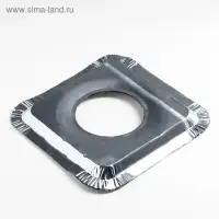 Набор пластин для защиты газовой плиты, 21.5&times;21.5 см, 5 шт.,алюминий, фольга