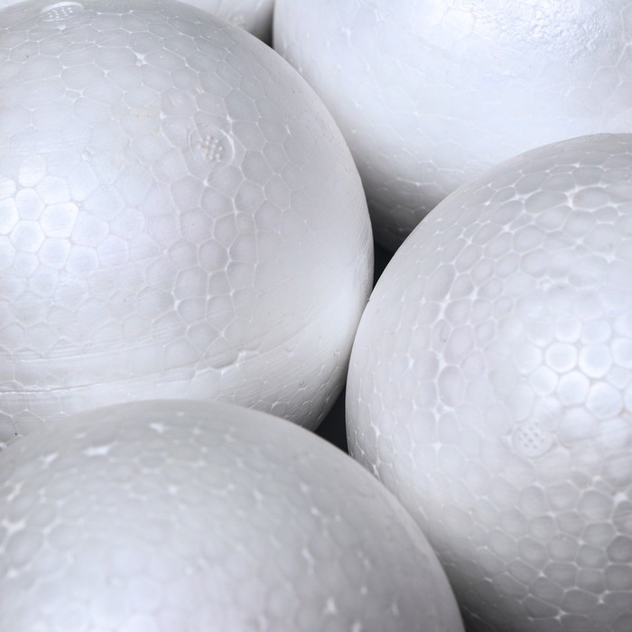 Набор шаров из пенопласта, 10 см, 6 штук Набор шаров из пенопласта, 10 см, 6 штук