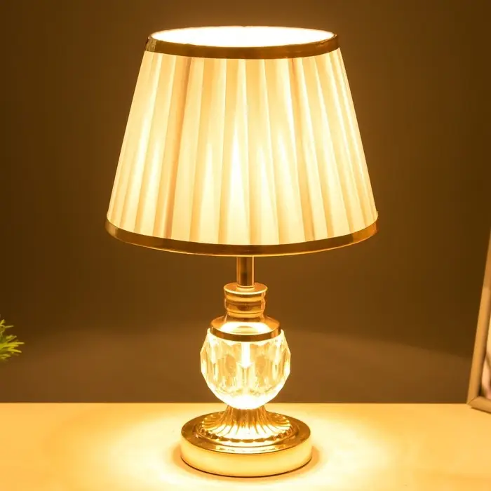 Настольная лампа Настольная лампа "Флойз" Е27 40Вт золото 24х24х38 см RISALUX