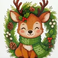 Кружка стеклянная новогодняя &laquo;Оленёнок&raquo;, 500 мл