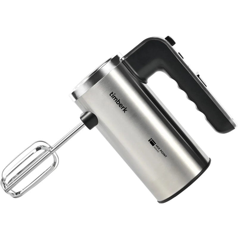 Миксер Timberk T-HM40S49, 550Вт, 5 режимов, подставка, серебристый