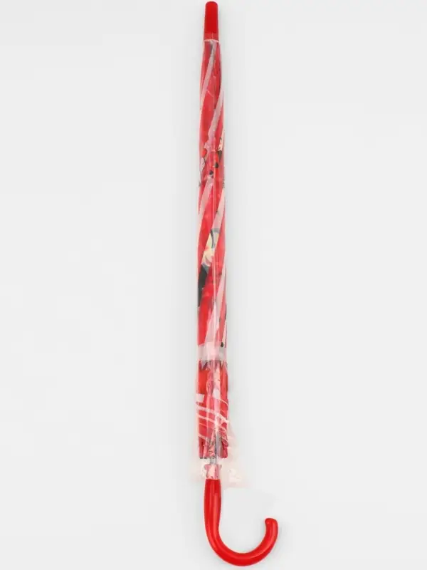 Зонт - трость детский &laquo;Божьи коровки&raquo;, 3Д, полуавтоматический, 8 спиц, R=41/47 см, d=82 см