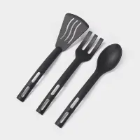 Набор кухонных принадлежностей Доляна &laquo;Глори&raquo;, 3 шт., чёрный