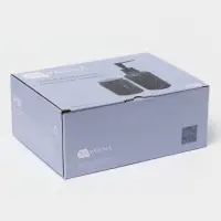 Набор аксессуаров для ванной комнаты SAVANNA, 2 предмета, дозатор, стакан, серый