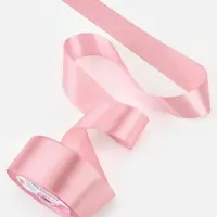 Лента атласная, 40 мм, 23&plusmn;1 м, жемчужно-розовая