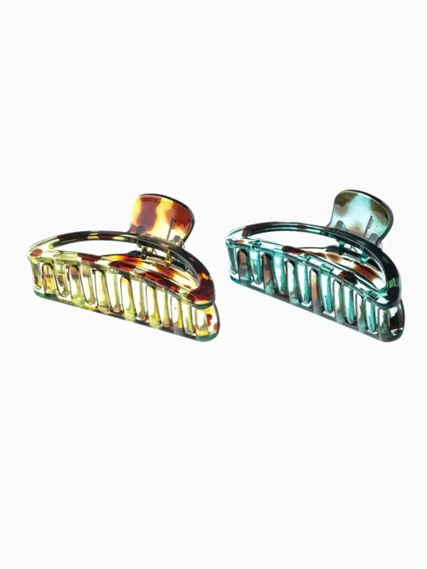 Крабик для волос &laquo;Леопардовый принт&raquo;, овал, 9 см, МИКС