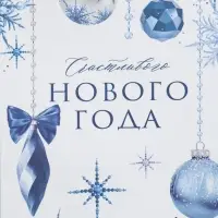 Пакет подарочный без ручек «Счастливого нового года», 10×19.5×7 см